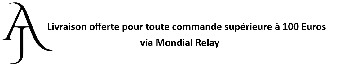 Livraison offerte pour toute commande supérieure à 100 Euros